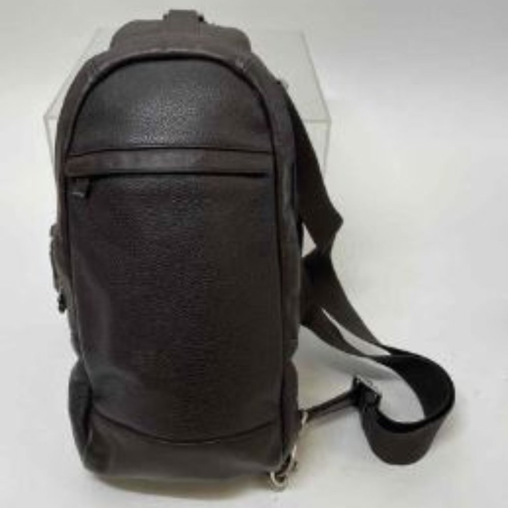 Upscaled Coach Backpack Sling Saddle Brown